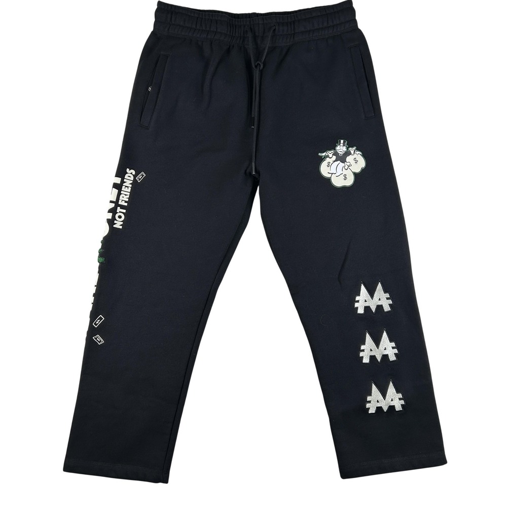 Monopoly X Shoe Palace Jogger Pants Mens Large Fleece Sweatpants Money Graphic